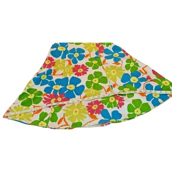 Donna Morgan Sz 3/4 Multi-Color Cotton Blend Floral Lined Sun Dress Knee Length - Picture 10 of 14